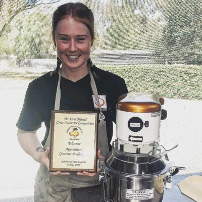 Olivia Loy from The Little Red Grape Bakery - Winner of the Apprentice Pie Category